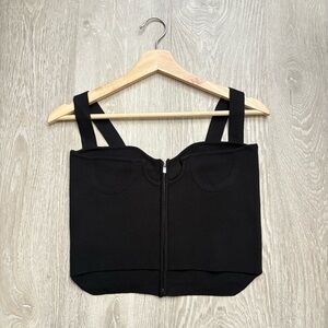 🔥 LIMITED EDITION Black Longline Knit Tank ✨